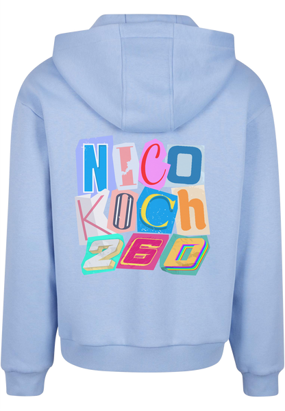 Zipper "LetterArt" Baby Blue