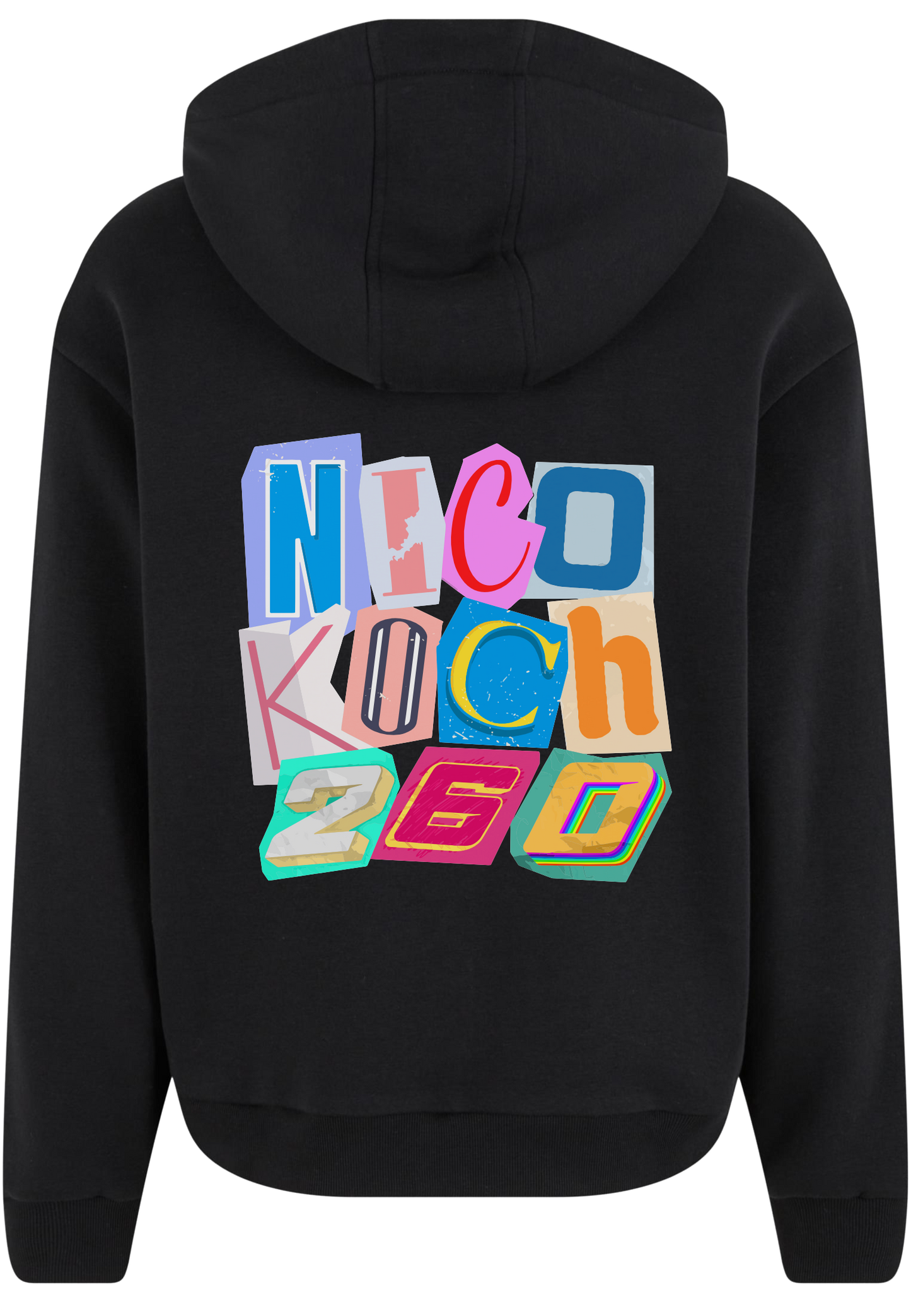 Zipper "LetterArt" Black