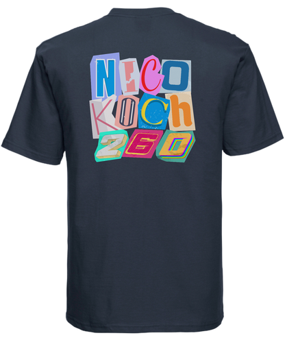 T-Shirt "LetterArt" Navy