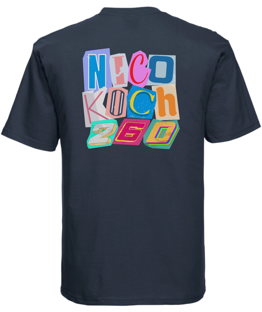 T-Shirt "LetterArt" Navy